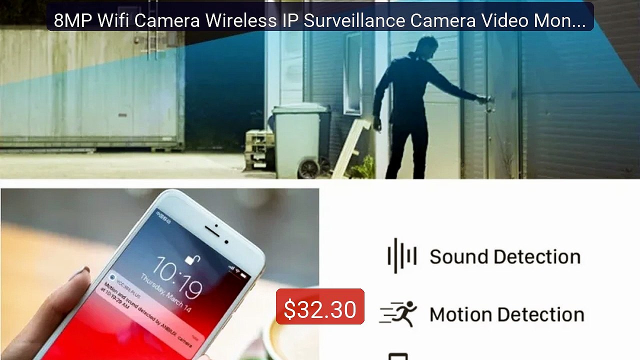 8MP Wifi Camera Wireless IP Surveillance Camera Video Monitor... -- Amazing Value 2026 | Must Have!