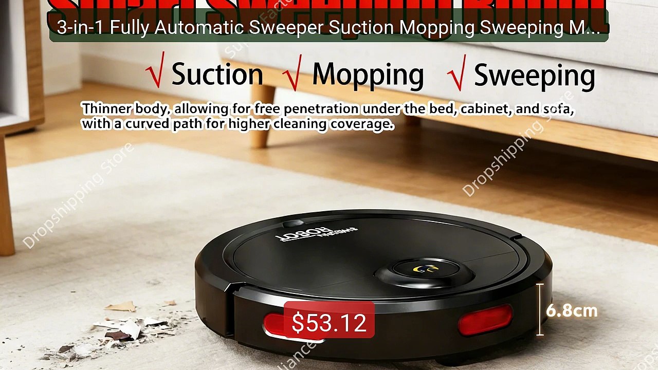 3-in-1 Fully Automatic Sweeper Suction Mopping Sweeping Machin... -- Hot Deal 2026 | Limited Offer!