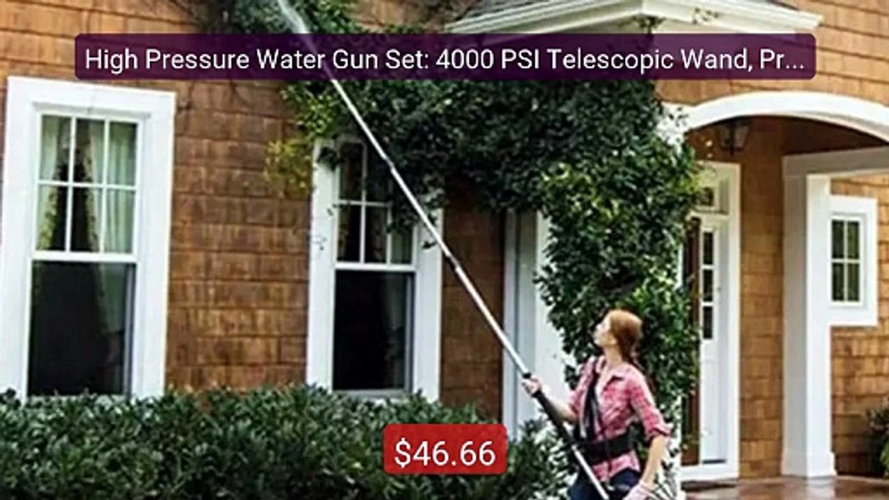 High Pressure Water Gun Set: 4000 PSI Telescopic Wand, Profess... -- Hot Deal 2026 | Limited Offer!