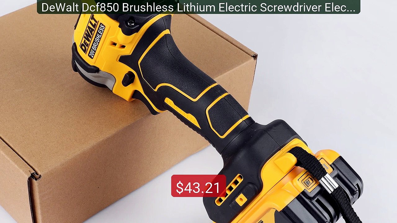 DeWalt Dcf850 Brushless Lithium Electric Screwdriver Electr... -- Top Pick 2026 | Unbeatable Price!