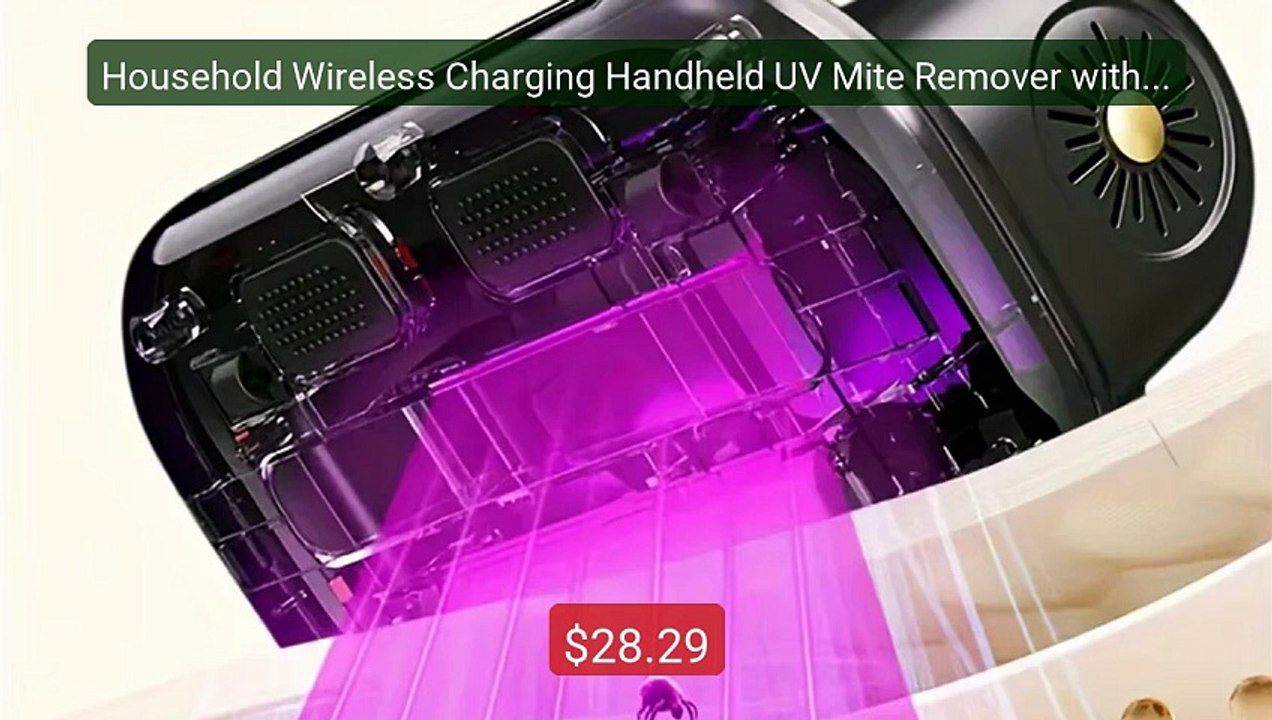 Household Wireless Charging Handheld UV Mite Remover with Dust Box ... -- Top Rated 2026 | Buy Now!