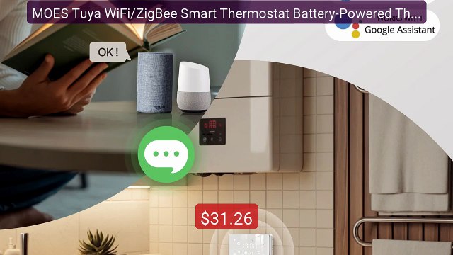 MOES Tuya WiFi/ZigBee Smart Thermostat Battery-Powered Thermo... Amazing Value 2026 | Must Have!