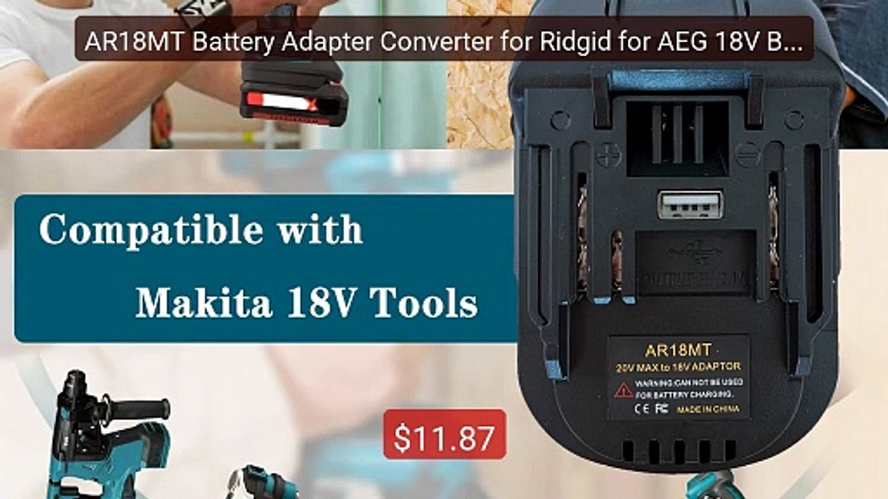AR18MT Battery Adapter Converter for Ridgid for AEG 18V Batte... -- Amazing Value 2026 | Must Have!