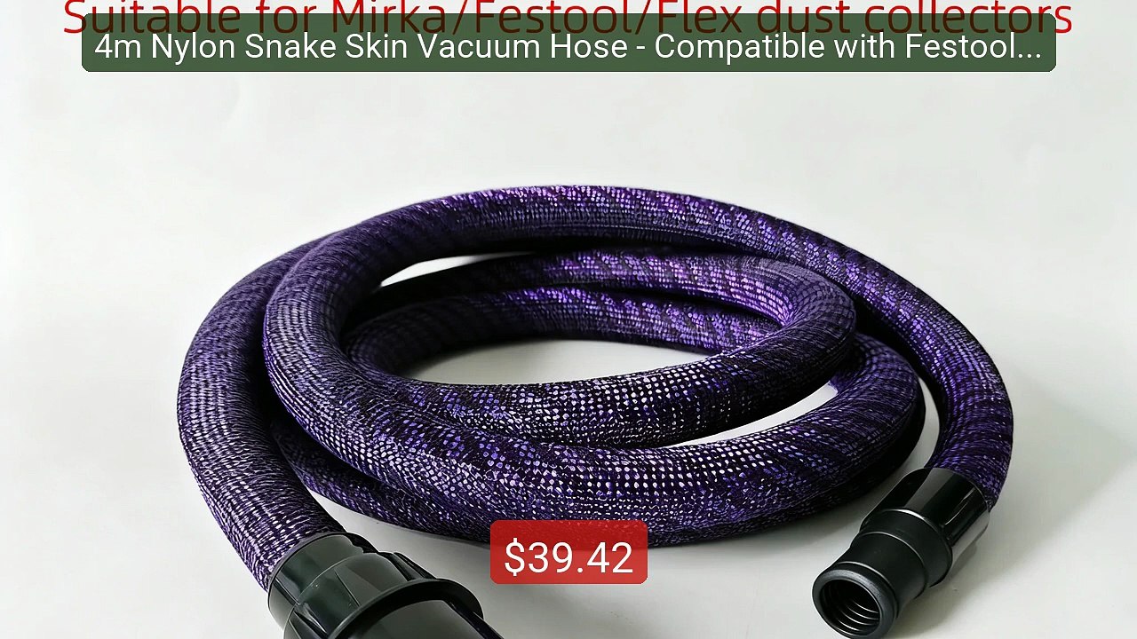 4m Nylon Snake Skin Vacuum Hose - Compatible with Festool, ... -- Top Pick 2026 | Unbeatable Price!