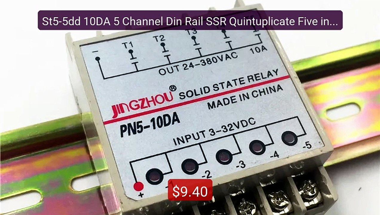 St5-5dd 10DA 5 Channel Din Rail SSR Quintuplicate Five input 3... -- Best Buy 2026 | Great Quality!