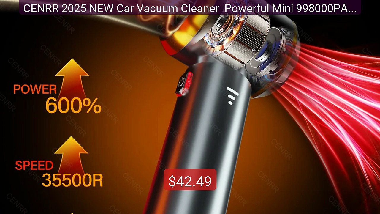 CENRR 2025 NEW Car Vacuum Cleaner  Powerful Mini 998000PA Portable... -- Best Deal 2026 | Shop Now!