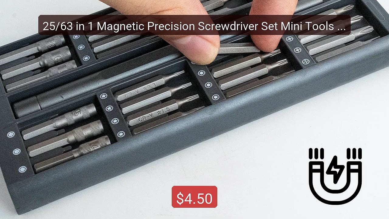 25/63 in 1 Magnetic Precision Screwdriver Set Mini Tools Ki... -- Top Pick 2026 | Unbeatable Price!