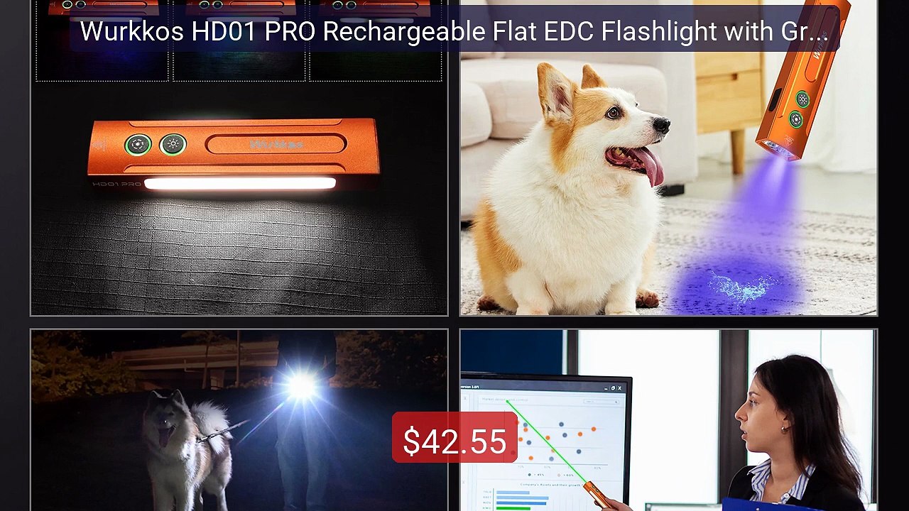 Wurkkos HD01 PRO Rechargeable Flat EDC Flashlight with Green Beam U... -- Top Rated 2026 | Buy Now!