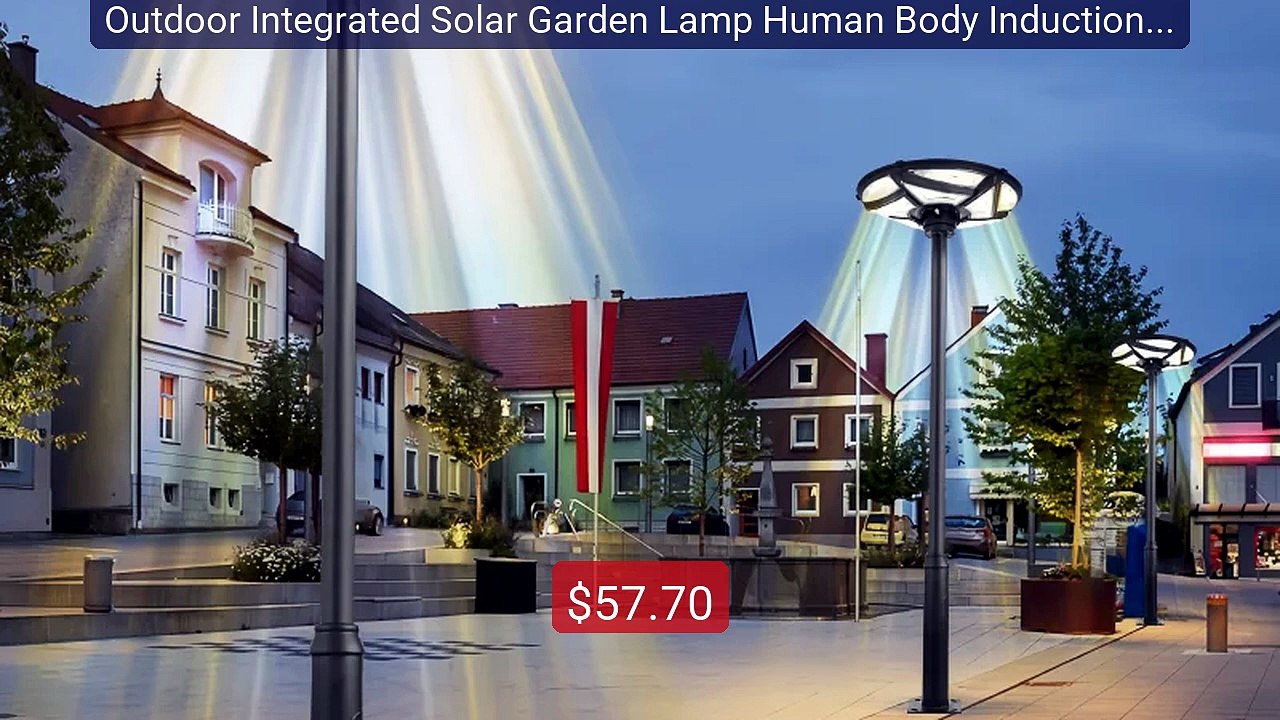 Outdoor Integrated Solar Garden Lamp Human Body Induction Land... -- Best Buy 2026 | Great Quality!