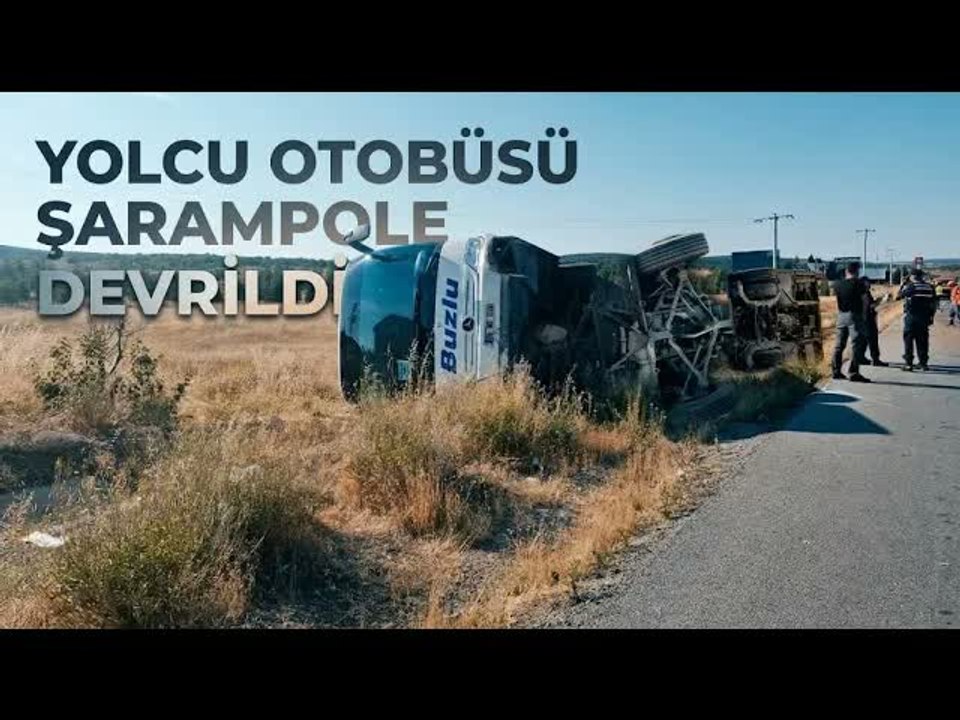 Eskişehir'de Yolcu Otobüsü Şarampole Devrildi : 24 Yaralı