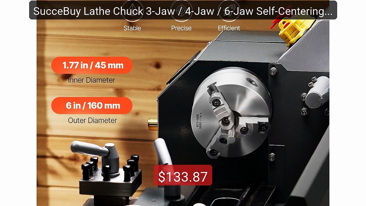 SucceBuy Lathe Chuck 3-Jaw / 4-Jaw / 6-Jaw Self-Centering Chu... -- Amazing Value 2026 | Must Have!