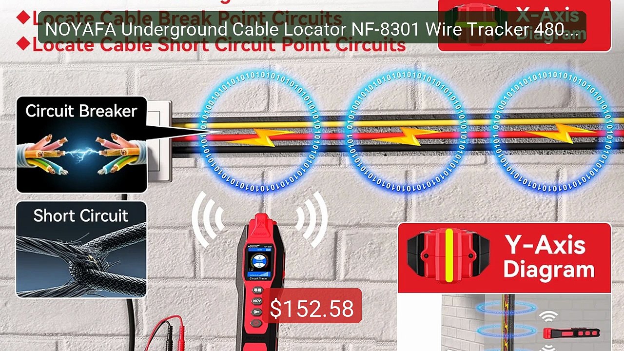 NOYAFA Underground Cable Locator NF-8301 Wire Tracker 480V Hi... -- Amazing Value 2026 | Must Have!