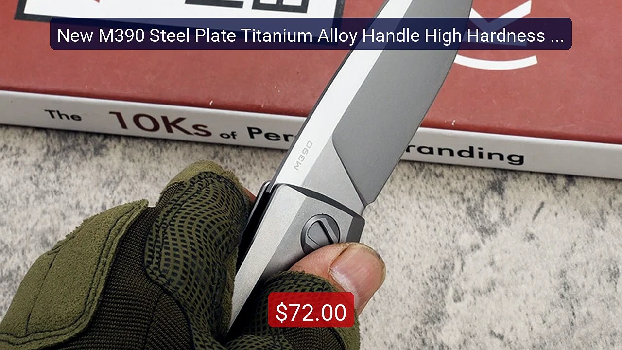 New M390 Steel Plate Titanium Alloy Handle High...