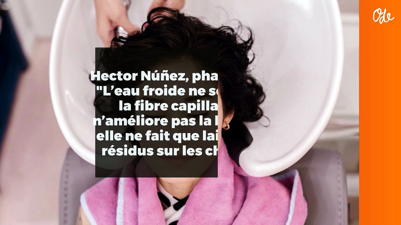 Hector Núñez, pharmacien : "L’eau froide ne scelle pas la fibre capillaire et n’améliore pas la brillance, elle ne fait que laisser des résidus sur les cheveux"