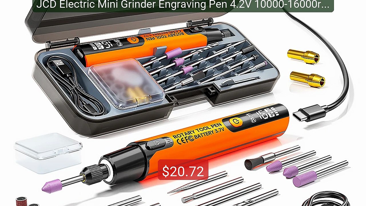 JCD Electric Mini Grinder Engraving Pen 4.2V 10000-16000r Wir... -- Amazing Value 2026 | Must Have!