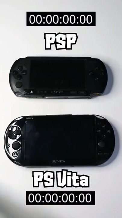 PSP vs Ps Vita Boot up Speed Comparison! #short #psp #psvita #shortvideo #shorts #comparison