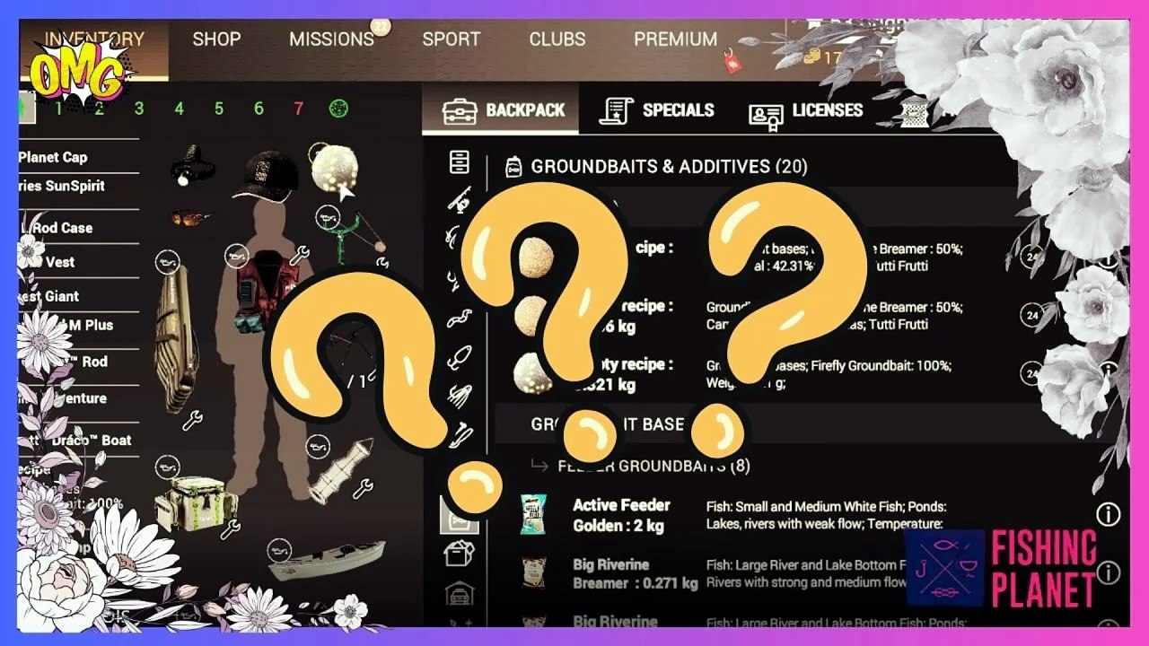 Explanation of Inventory slots in Fishing Planet (Part 1) | Fishing Planet