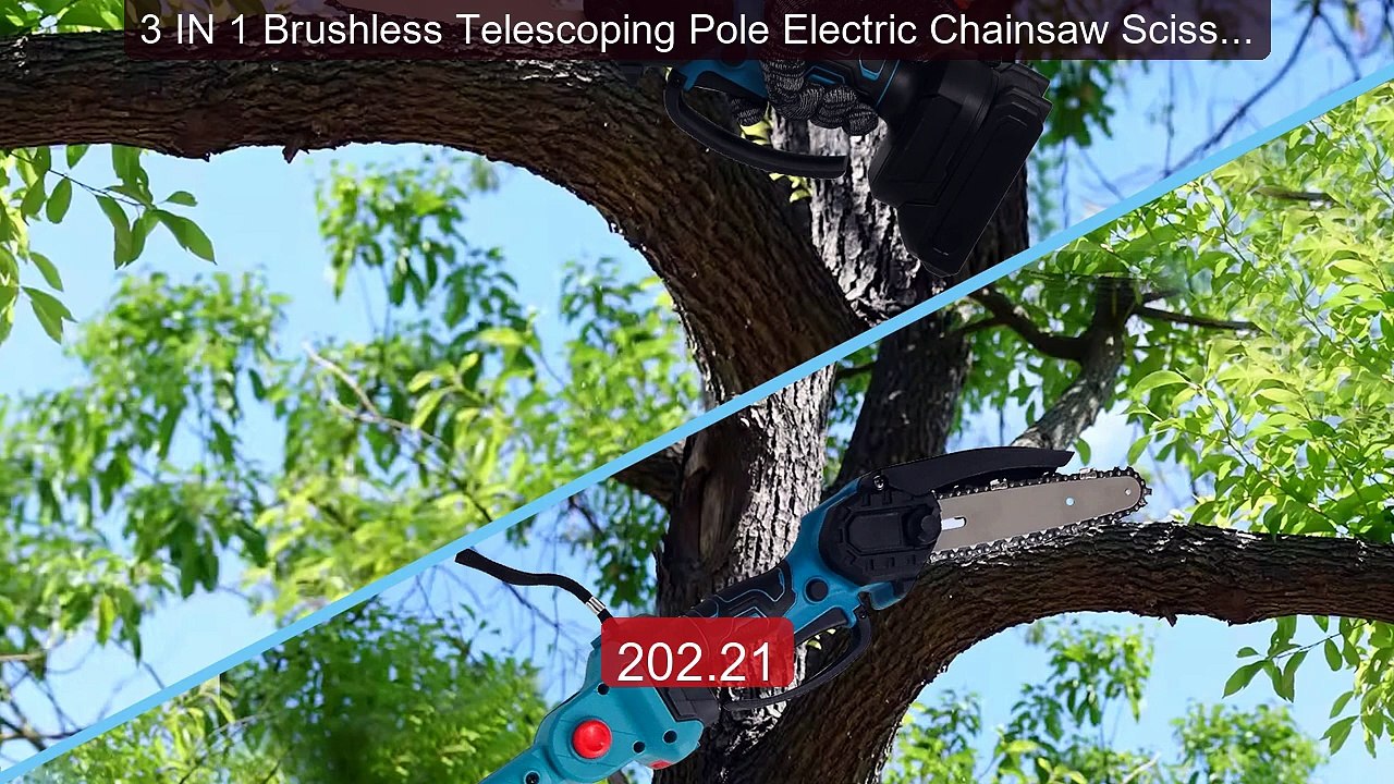 3 IN 1 Brushless Telescoping Pole Electric Chainsaw Scissor... -- Top Pick 2026 | Unbeatable Price!