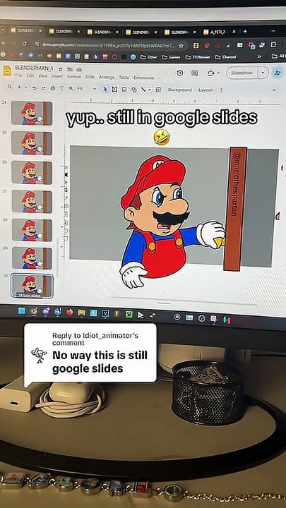 Mario animation in Google Slides? | #googleslides #mario #animation #meme