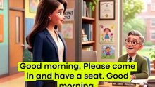 JOB INTERVIEW AT A SCHOOL 🏫👩‍🏫 Professional English Conversation #shorts