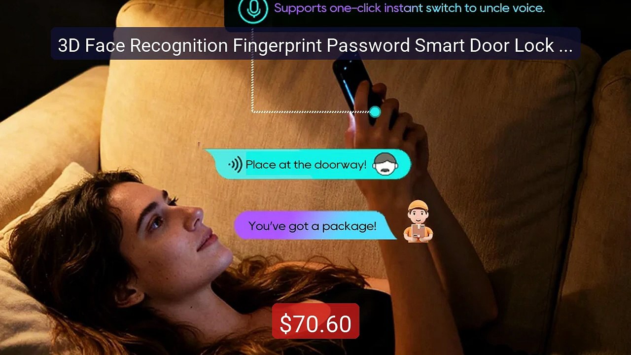 3D Face Recognition Fingerprint Password Smart Door Lock With ... -- Best Buy 2026 | Great Quality!