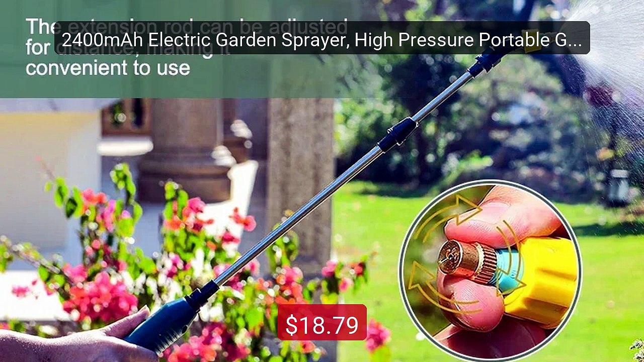 2400mAh Electric Garden Sprayer, High Pressure Portable Gar... -- Top Pick 2026 | Unbeatable Price!