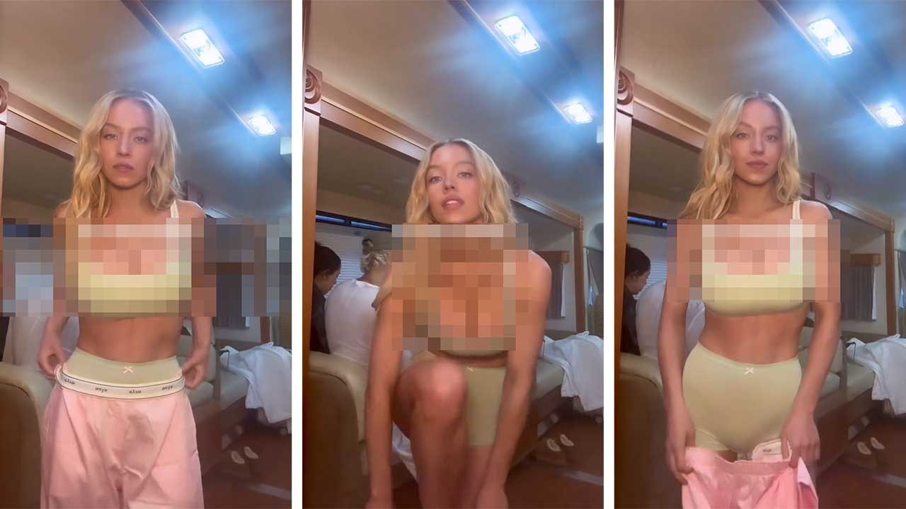 Sydney Sweeney präsentiert neue Dessous-Kollektion bei Fotoshooting in einem Wohnwagen