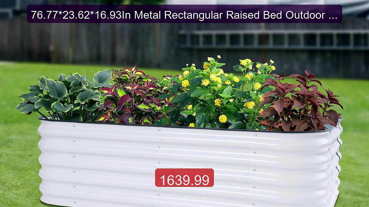 76.77*23.62*16.93In Metal Rectangular Raised Bed Outdoor Planter Bo... -- Top Rated 2026 | Buy Now!