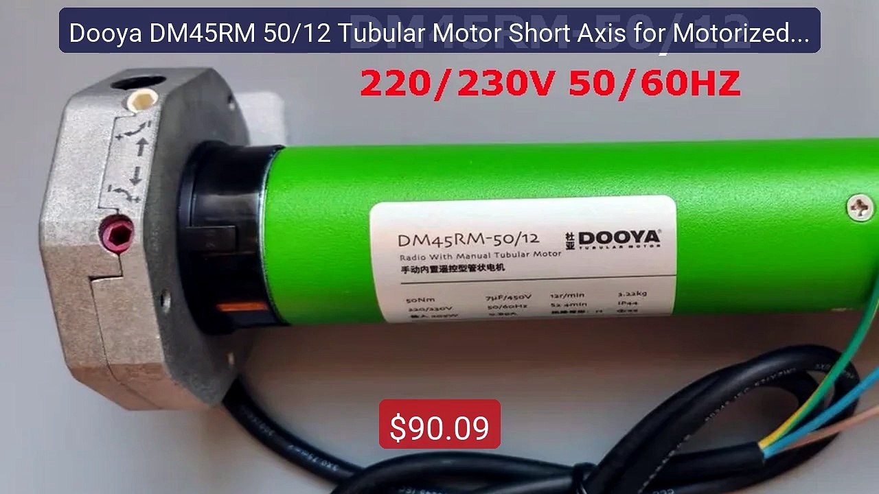 Dooya DM45RM 50/12 Tubular Motor Short Axis for Motorized Roll... -- Hot Deal 2026 | Limited Offer!