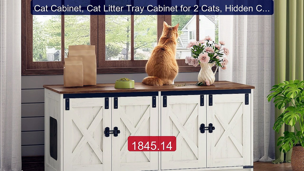 Cat Cabinet, Cat Litter Tray Cabinet for 2 Cats, Hidden Cat... -- Top Pick 2026 | Unbeatable Price!
