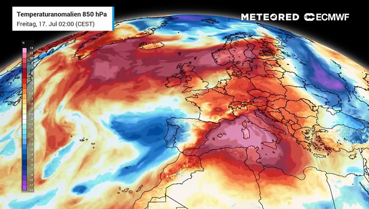 Nachdem es tage- und wochenlang in der Atmosphäre über Deutschland zu warm war, ändert sich das nun alles