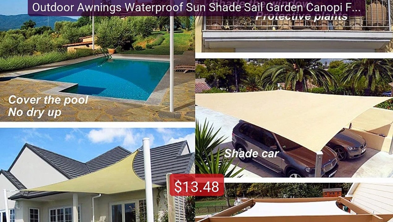 Outdoor Awnings Waterproof Sun Shade Sail Garden Canopi For T... -- Amazing Value 2026 | Must Have!