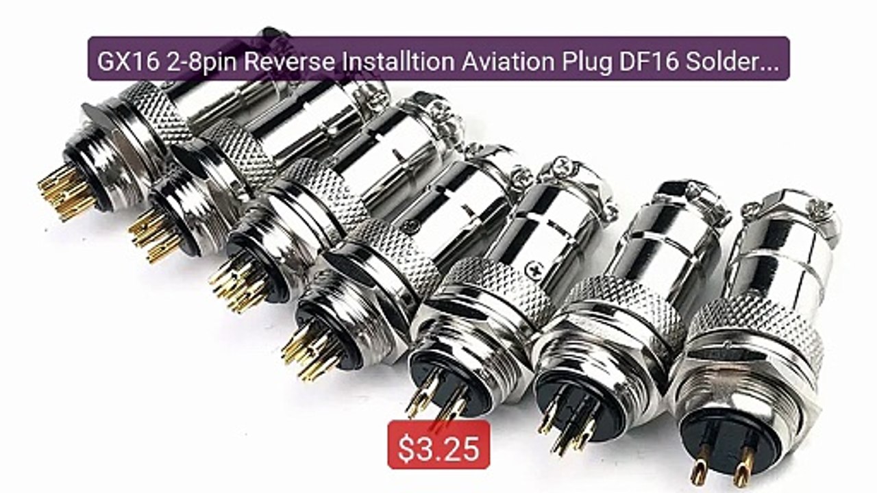 GX16 2-8pin Reverse Installtion Aviation Plug DF16 Soldering Conne... -- Best Deal 2026 | Shop Now!
