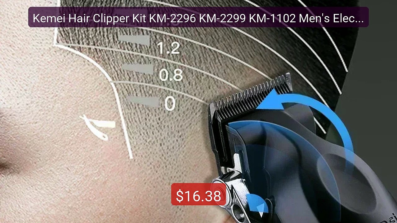 Kemei Hair Clipper Kit KM-2296 KM-2299 KM-1102 Men's Electric ... -- Hot Deal 2026 | Limited Offer!
