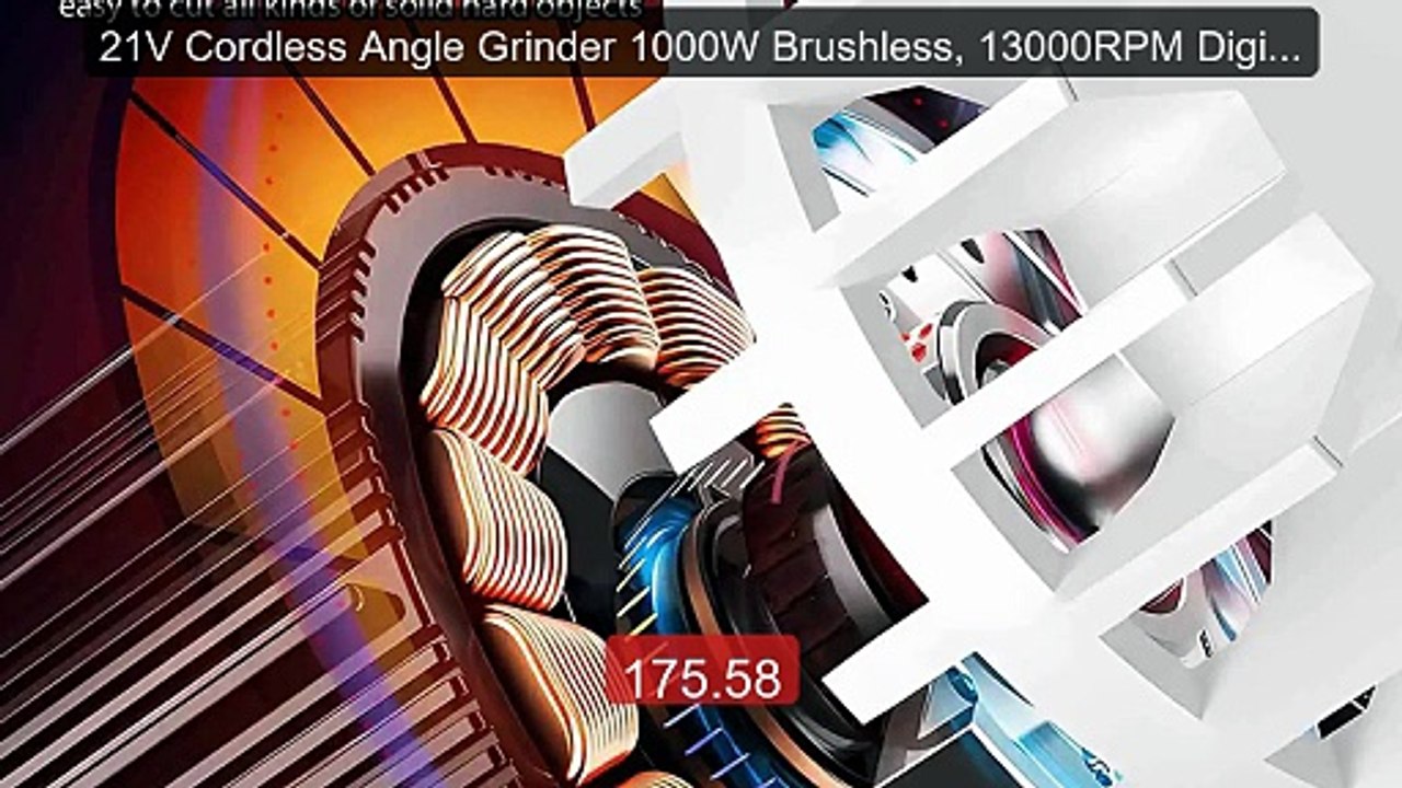 21V Cordless Angle Grinder 1000W Brushless, 13000RPM Digital D... -- Best Buy 2026 | Great Quality!