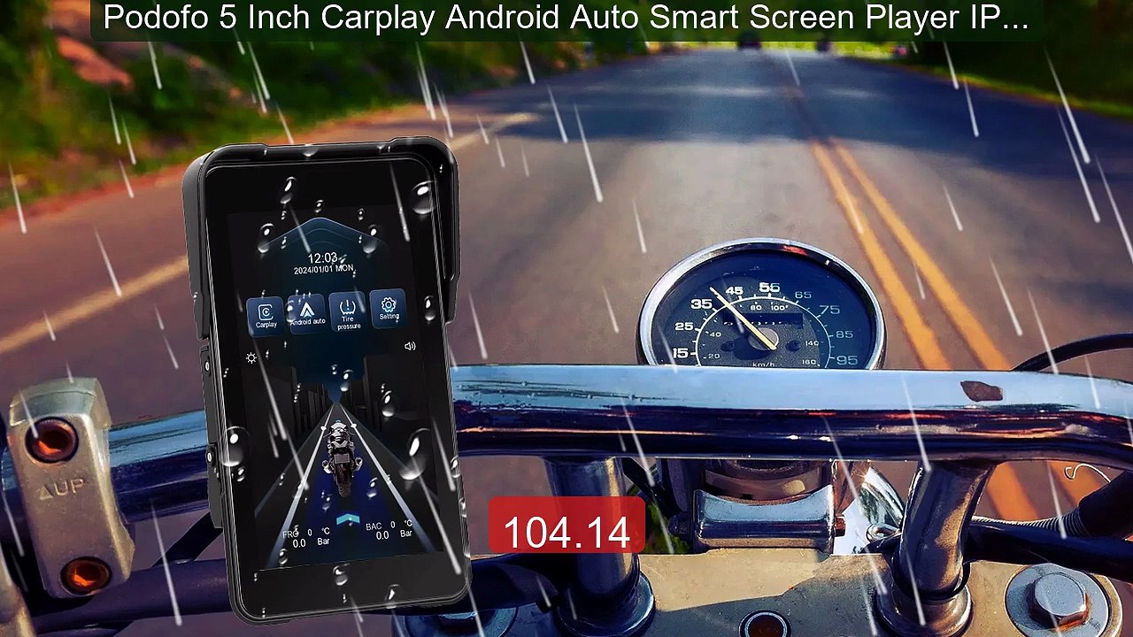 Podofo 5 Inch Carplay Android Auto Smart Screen Player IP68 Waterpr... -- Top Rated 2026 | Buy Now!