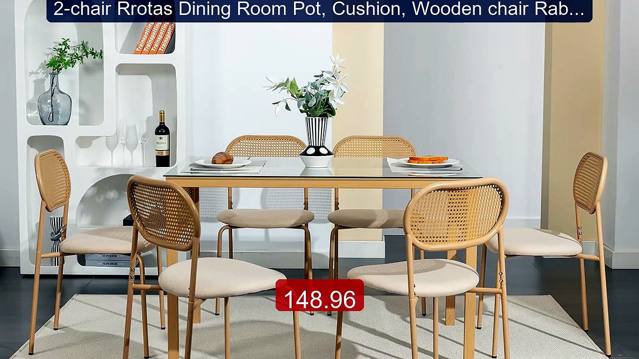 2-chair Rrotas Dining Room Pot, Cushion, Wooden chair Rable k... -- Amazing Value 2026 | Must Have!