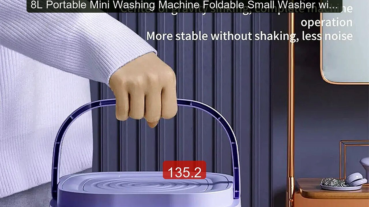 8L Portable Mini Washing Machine Foldable Small Washer with D... -- Amazing Value 2026 | Must Have!