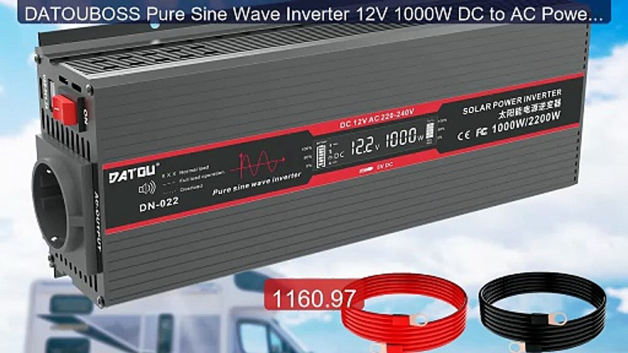 DATOUBOSS Pure Sine Wave Inverter 12V 1000W DC to AC Power Inverte... -- Best Deal 2026 | Shop Now!