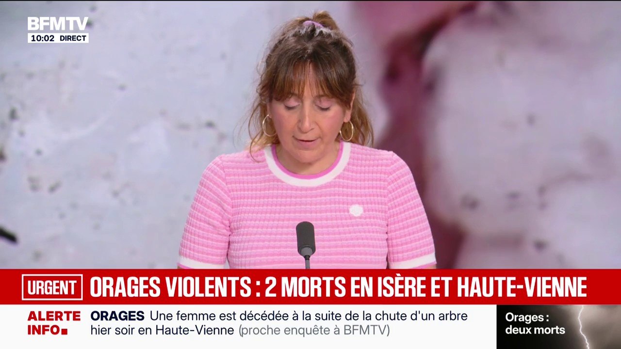 Orages: une femme morte en Haute-Vienne à la suite d'une chute d'arbre et un homme décédé en Isère dans l'incendie de son usine de métallurgie touchée par la foudre