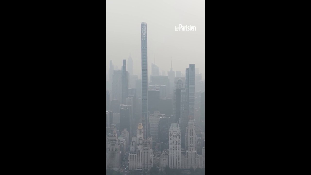 La fumée des feux de forêt au Canada recouvre la skyline de New York
