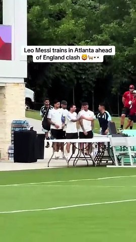 Messi trains for the finals for fia world cup in atlanta