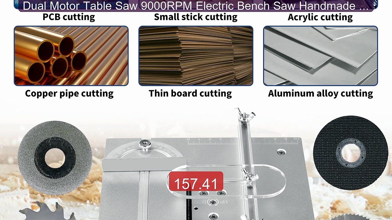Dual Motor Table Saw 9000RPM Electric Bench Saw Handmade Wood DIY ... -- Best Deal 2026 | Shop Now!