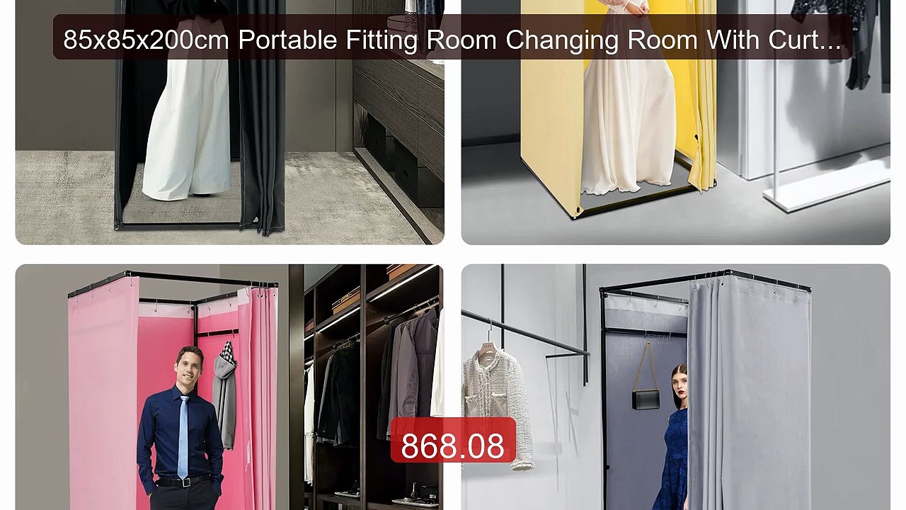 85x85x200cm Portable Fitting Room Changing Room With Curtain F... -- Hot Deal 2026 | Limited Offer!