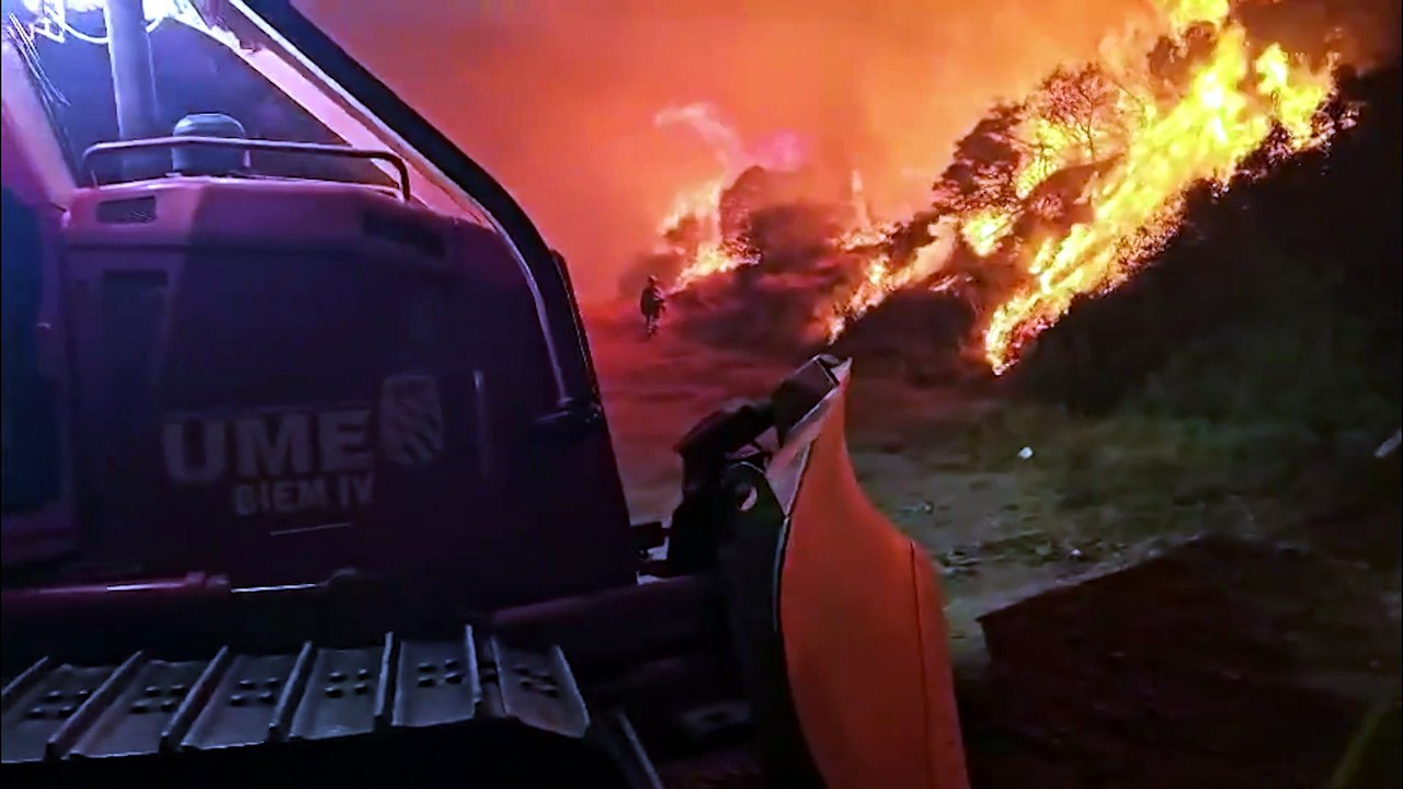 Última hora de la situación de los incendios de Orés (Zaragoza) y Lozoyuela (Madrid)