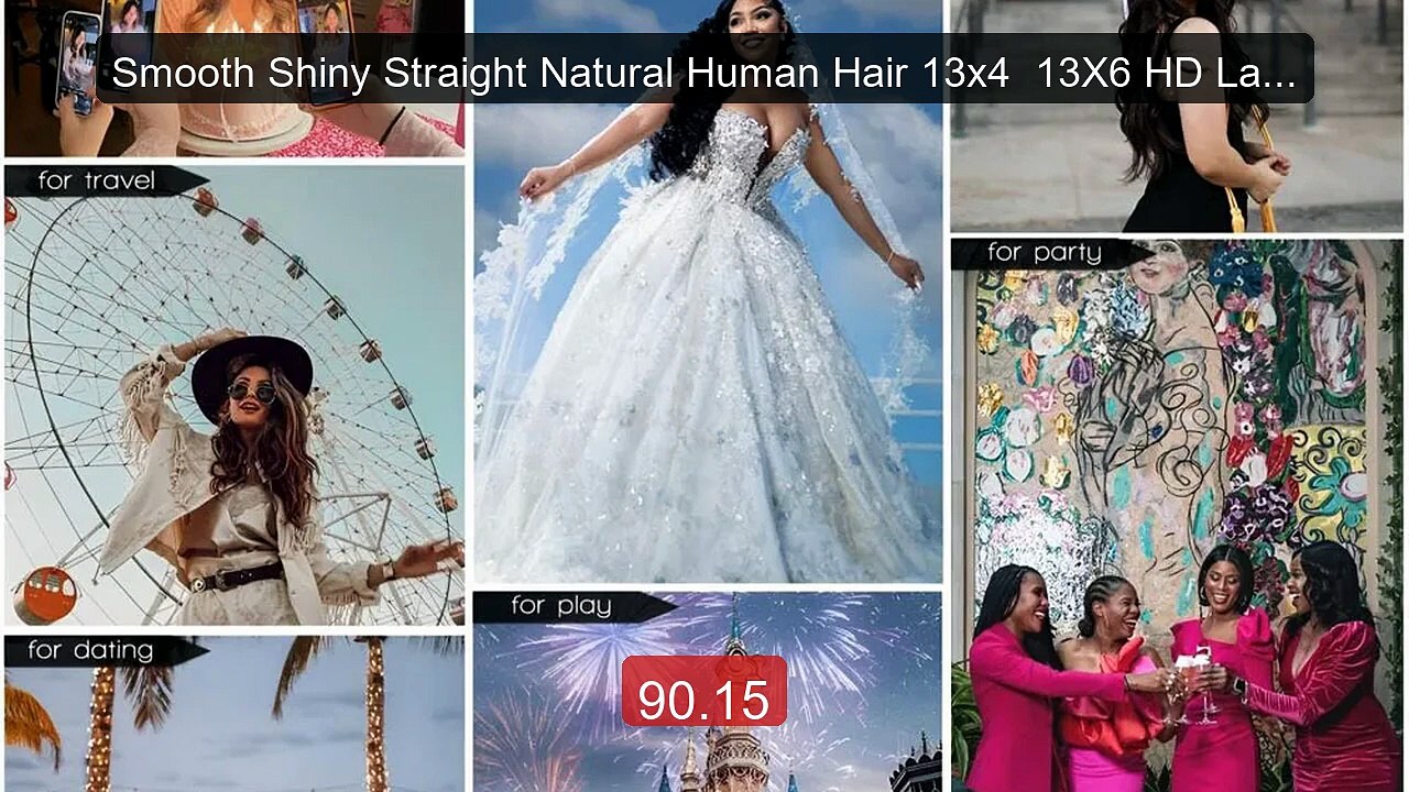 Smooth Shiny Straight Natural Human Hair 13x4  13X6 HD Lace Front ... -- Best Deal 2026 | Shop Now!