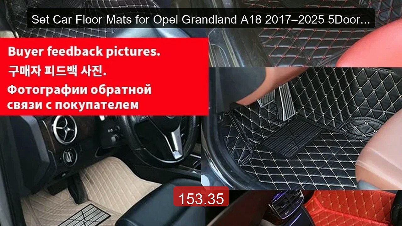 Set Car Floor Mats for Opel Grandland A18 2017–2025 5Door Wate... -- Best Buy 2026 | Great Quality!