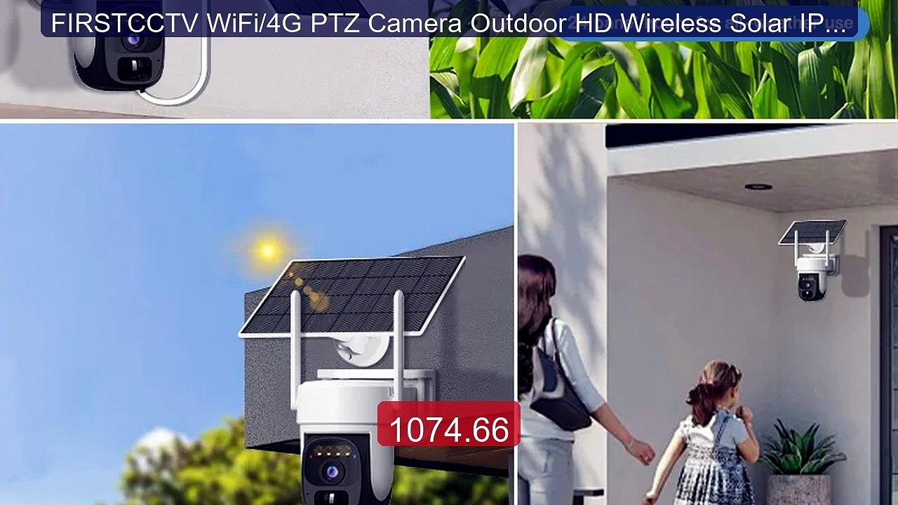 FIRSTCCTV WiFi/4G PTZ Camera Outdoor HD Wireless Solar IP Cam... -- Amazing Value 2026 | Must Have!
