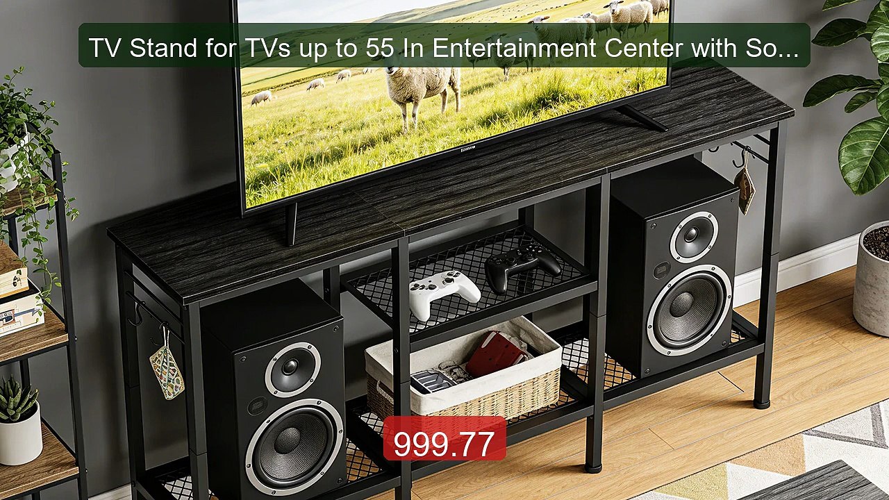 TV Stand for TVs up to 55 In Entertainment Center with Soundbar She... -- Top Rated 2026 | Buy Now!