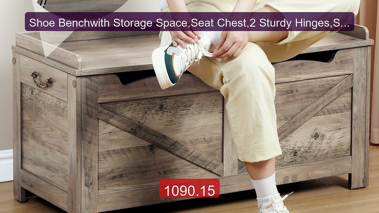Shoe Benchwith Storage Space,Seat Chest,2 Sturdy Hinges,Sto... -- Top Pick 2026 | Unbeatable Price!